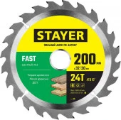 Диск пильный STAYER "FAST-Line" по дереву, 200х32мм 3680-200-32-24_z01 - КОЛОРЛОН ВТД Новосибирск