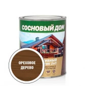 ПРОФСТАНДАРТ СОСНОВЫЙ ДОМ Декоративно-защитный состав для древесины ореховое дерево (0,8л; 6шт) - КОЛОРЛОН ВТД Новосибирск