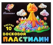Пластилин 10цв.,150гр. ЛУЧ "Фантазия" 35С 2301-08 мягкий (восковый) - КОЛОРЛОН ВТД Новосибирск