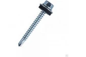 Саморезы 4,8х50 кровельные, сверло, цинк, с шайбой (1 кг около 170 шт.) - КОЛОРЛОН ВТД Новосибирск