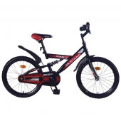 299734 Велосипед подр.20" mr1-тип, зад.ножн.торм., крылья,звонок, черн./красн. MUSTANG - КОЛОРЛОН ВТД Новосибирск