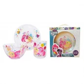 Набор "My Little Pony" 3 пр.: кружка 250 мл, салатник 13 см, тарелка 19,5 см в под. уп.  MLPS3G-1 - КОЛОРЛОН ВТД Новосибирск