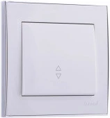 703-0225-105 Rain Переключатель 1 кл. белый/хром - КОЛОРЛОН ВТД Новосибирск