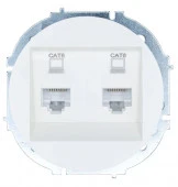 743-0288-142 OSEN Розетка ПК+ПК Cat 6 белая - КОЛОРЛОН ВТД Новосибирск