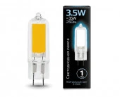 *107807203 Лампа Gauss LED G4 AC220-240V 3.5W 260lm 4100K Glass - КОЛОРЛОН ВТД Новосибирск