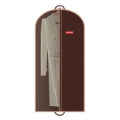 Чехол для одежды Hausmann со стенкой из ПВХ и ручками 60*140, коричневый HM-701402CB - КОЛОРЛОН ВТД Новосибирск