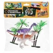 306077 Игрушка пластизоль набор динозавров. меняют цвет в воде. пак. с хэдером. ИГРАЕМ ВМЕСТЕ в кор. - КОЛОРЛОН ВТД Новосибирск
