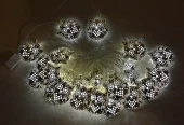 Гирлянда электрическая l=6.5м 25LED ламп, насадка Сова h=5см металл серебро арт.NYLJ01526-2 Код25279 - КОЛОРЛОН ВТД Новосибирск