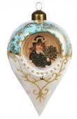 Новогоднее подвесное украшение из стекла / 7*7*11,3см арт.91563 (НГ) - КОЛОРЛОН ВТД Новосибирск