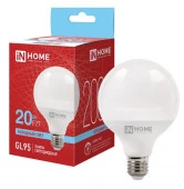 Лампа LED-GL95-VC 20Вт 230В Е27 6500К 2000Лм 95мм IN HOME - КОЛОРЛОН ВТД Новосибирск