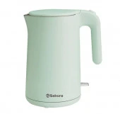 SAKURA Чайник электр SA-2169GR Premium (1.5) фисташковый - КОЛОРЛОН ВТД Новосибирск