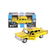 1200084ТМ "Автопанорама" Машинка металлическая "Такси", 1:48, цвет желтый, инерция, в/к 14*5,5*6,6 с - КОЛОРЛОН ВТД Новосибирск