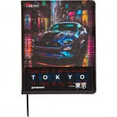 Дневник 1-11кл. deVENTE тв.обл. "Label. Tokyo Drift" 2020512 антиванд.кож.зам.,бел.бум.,шелкогр. - КОЛОРЛОН ВТД Новосибирск