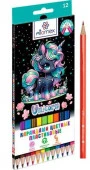 Карандаши пластик. 12цв. ATTOMEX "Unicorn" 5022631 шестигр.,М,гриф.2,65мм,к/к - КОЛОРЛОН ВТД Новосибирск