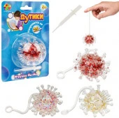 Т25387 Игрушка ДУТИКИ ВИРУС 1TOY, прозрачный, макс. размер 25 см., вес 29г, 3 вида в асс. - КОЛОРЛОН ВТД Новосибирск