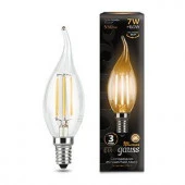 7W Gauss Filament Свеча на ветру 7W 550lm 2700К Е14 LED - КОЛОРЛОН ВТД Новосибирск