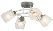 *Люстра TR303281/4 WH/GR/CL белый/серый/прозрачный E27/4 max 60W D450х250 - КОЛОРЛОН ВТД Новосибирск