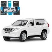 JB1251023ТМ "Автопанорама" Машинка металл.1:42 Land Cruiser Prado, белый,  инерция, откр. двери, в/к - КОЛОРЛОН ВТД Новосибирск