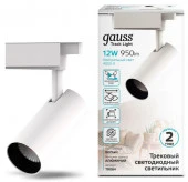 ***Светильник трек Gauss 12W 950lm 4000K 180-220V IP20 55*190мм белый угол 24 - КОЛОРЛОН ВТД Новосибирск