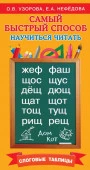 Самый быстрый способ научиться читать. Слоговые таблицы Узорова О.В. АСТ - КОЛОРЛОН ВТД Новосибирск