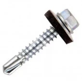 Саморез для крепления кровли, сверло, цинк 5,5х 32 кор. с ок. - 50 шт. SteelRex - КОЛОРЛОН ВТД Новосибирск