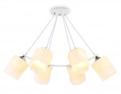 ***Люстра TR303159/6 WH/CH/FR белый/хром/белый матовый E27/6 max 40W D670*410 - КОЛОРЛОН ВТД Новосибирск