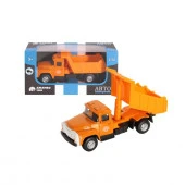 1200097ТМ "Автопанорама" Машинка металлическая "Самосвал", 1:52, цвет оранжевый, инерция, в/к 16,1*6 - КОЛОРЛОН ВТД Новосибирск