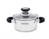 Sr0131  Кастрюля с крышкой Servitta mini 1000 мл. - КОЛОРЛОН ВТД Новосибирск