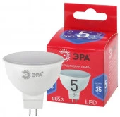 5W  ЭРА RED LINE LED MR16-5W-865-GU5.3 R 5Вт софит холодный дневной свет - КОЛОРЛОН ВТД Новосибирск