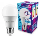 15W Лампа LUMIN'ARTE LSTD-A60-15W6KE27 "Груша" A60 15Вт 1200лм 6500К Е27 - КОЛОРЛОН ВТД Новосибирск