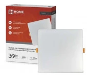 Панель LED встр SLP-FL 36Вт 230В 4000К 3240Лм 225мм с рег. монтаж. 50-210мм IP20 IN HOME - КОЛОРЛОН ВТД Новосибирск