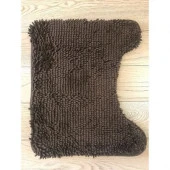 Коврик под унитаз  Макароны  латекс 50*60 тем. коричневый - КОЛОРЛОН ВТД Новосибирск