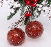Набор украшений SHINE "Diamond Sand" 8 см (2 шт.), copper 201-1987 - КОЛОРЛОН ВТД Новосибирск