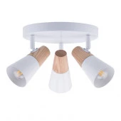 HIPER H079-3 3*E14 WHITE/LIGHT WOOD Светильник поворотный ** - КОЛОРЛОН ВТД Новосибирск