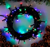 Электрогирлянда на 100 LED ламп, размер 1000 cм, мультицвет, 8 режимов, арт.92820 - КОЛОРЛОН ВТД Новосибирск