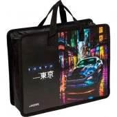 Папка пластик,с ручками А4 deVENTE "Label. Tokyo Drift" 8057539 с расш.10см,400мкм - КОЛОРЛОН ВТД Новосибирск