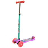 299143 Самокат 3кол. ЭНЧАНТИМАЛС, упр. накл., кол. pu 120 и 80, свет, рег. рул. стойка, принт в кор. - КОЛОРЛОН ВТД Новосибирск