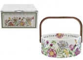 Конфетница Garden flowers с ручкой d15см, 800мл, в подарочной упаковке Вид 1 GFSGF1-1 - КОЛОРЛОН ВТД Новосибирск