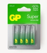 Алкалиновые батарейки GP Super Alkaline G-Tech 15А АA - 4 шт. - КОЛОРЛОН ВТД Новосибирск