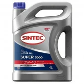 Масло моторное Sintec Супер 3000 10W40 SG/CD 4л п/синт - КОЛОРЛОН ВТД Новосибирск