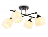 Люстра TR303084/4 BK/FGD/FR чер/зол/бел мат E27/4 max 40W 580*580*250 - КОЛОРЛОН ВТД Новосибирск
