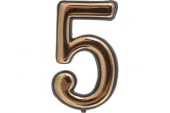 Номер дверной "5" золото - КОЛОРЛОН ВТД Новосибирск