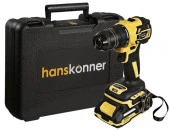 Hanskonner Дрель акк б/щ HCD2065C, 18В, 60Нм, пл.патрон, 2х2Ач, кейс, 1BatterySystem - КОЛОРЛОН ВТД Новосибирск