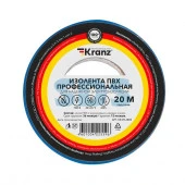 Изолента ПВХ 19мм/20м/0,18мм синяя KRANZ Professional - КОЛОРЛОН ВТД Новосибирск