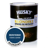 HUSKY-KLONDIKE Краска по металлу с молотковым эффектом темно-синяя (0,9л; 6шт) - КОЛОРЛОН ВТД Новосибирск
