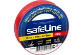 Изолента ПВХ 15мм/10м/0,15мм красный SAFELINE - КОЛОРЛОН ВТД Новосибирск