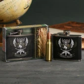 Подарочный набор "Россия", фляжка 150 мл, зажигалка   3627025 - КОЛОРЛОН ВТД Новосибирск