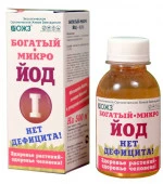 Богатый - микро J (йод 0,5%) фл. 0,1 л. - КОЛОРЛОН ВТД Новосибирск