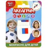 253172  Аквагрим MultiArt Флаг РФ 3 карандаша (белый, синий, красный) на блистере (русс. уп.) в кор. - КОЛОРЛОН ВТД Новосибирск