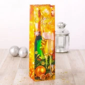 ***Пакет ламинированный под бутылку "Исполнения желаний!", 10,5x 36x 9   2276173 - КОЛОРЛОН ВТД Новосибирск